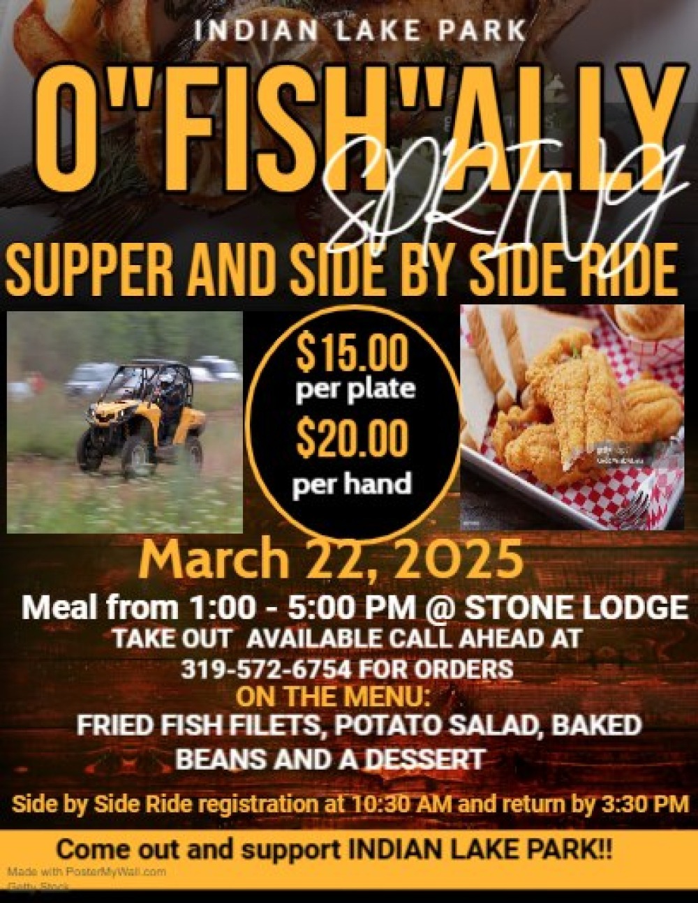 O"FISH"ALLY Spring Supper and Side by Side Ride photo