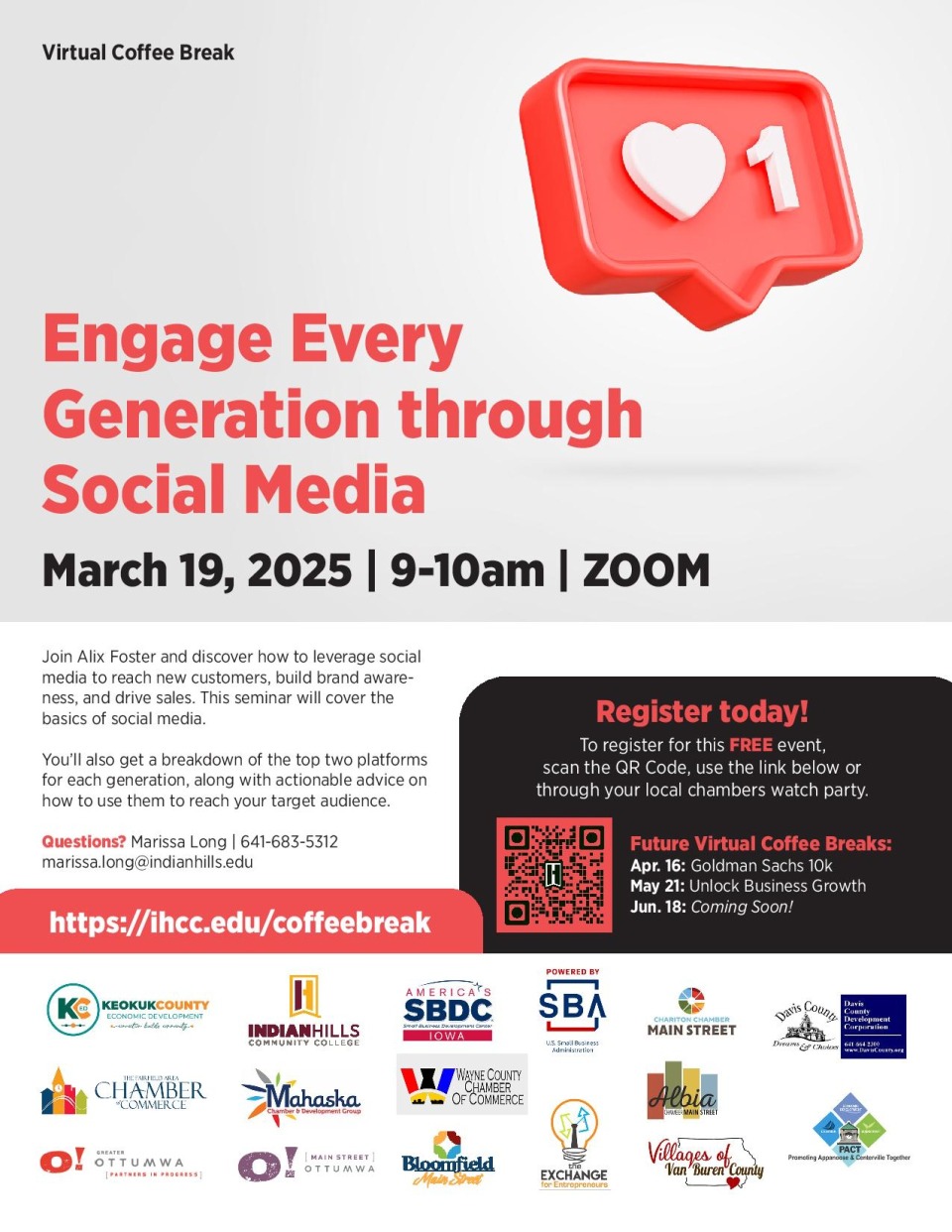 Virtual Coffee Break: Engage Every Generation through Social Media photo