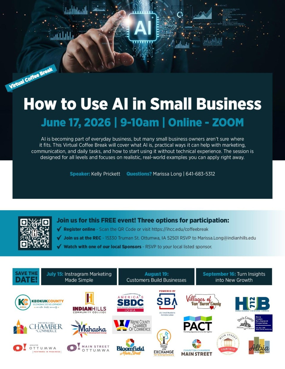Virtual Coffee Break: How to Use AI in Small Business photo